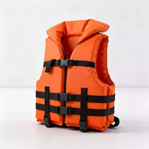 Marine-Guard Safety Life Jacket Low Poly 3D Model