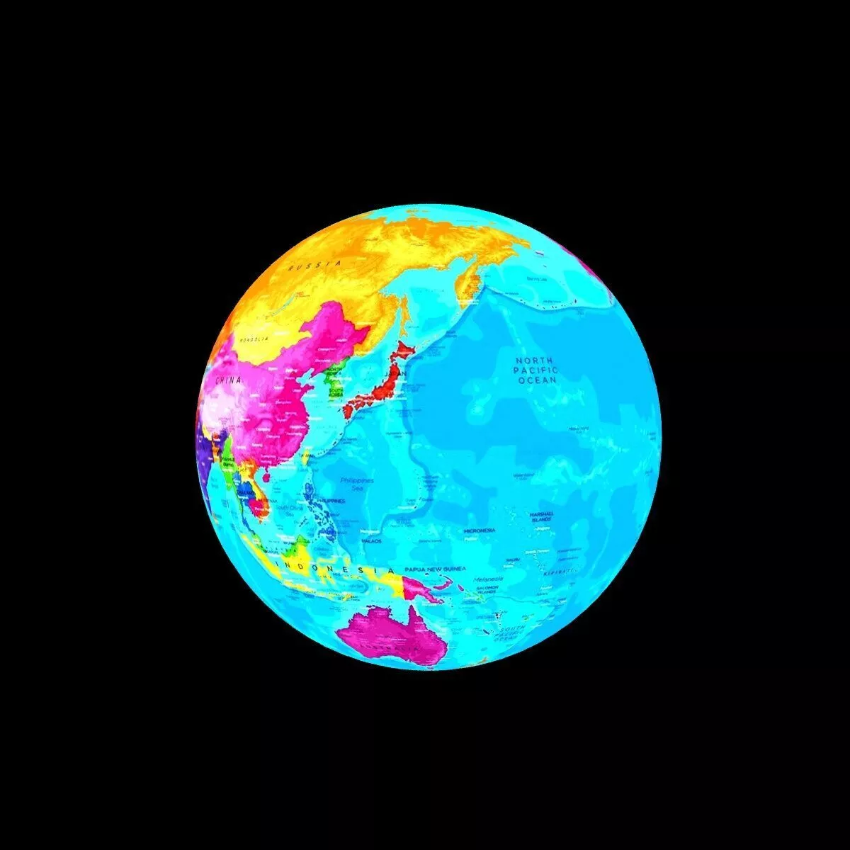 World Map 3D model