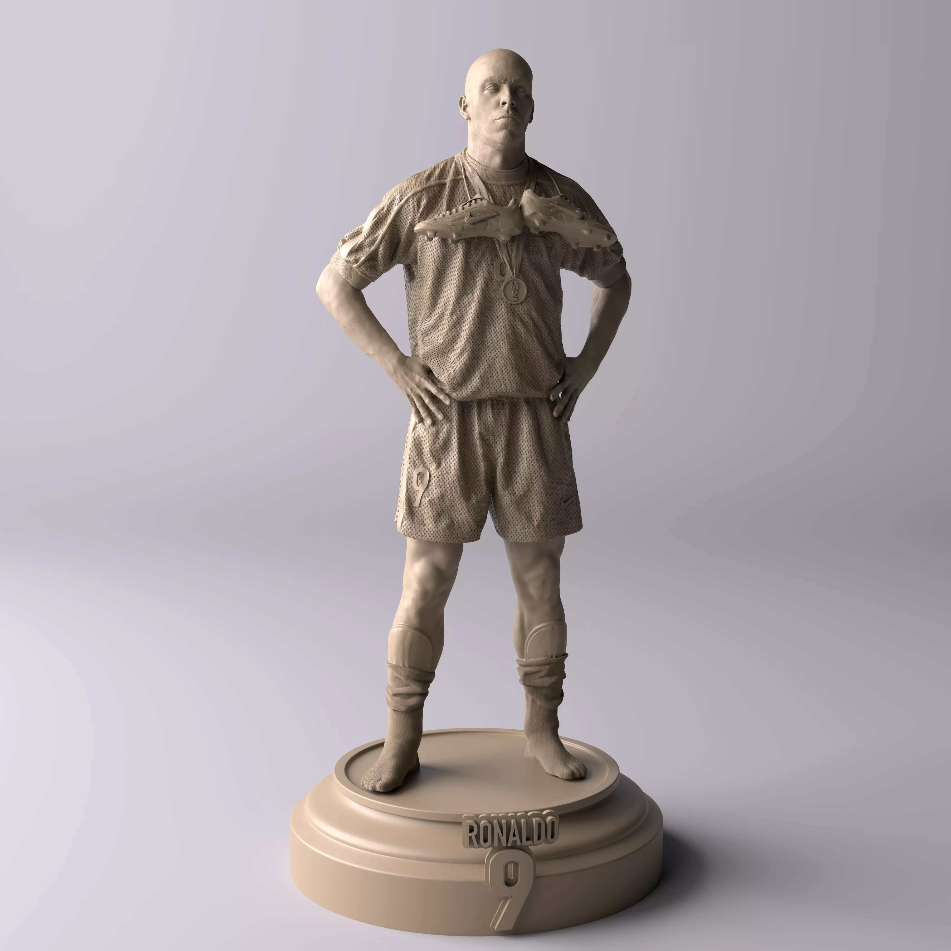 Ronaldo Nazario Brazil 1998 Premium Statue Collectible Figure 3D print model