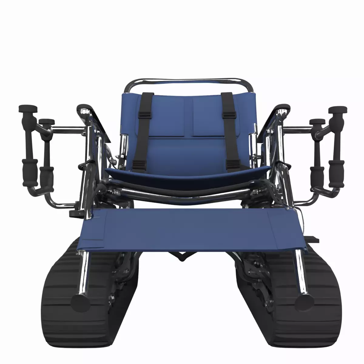 3D Foldable EMS Stair Chair Tank Tracks for Emergency Evacuation 3D model