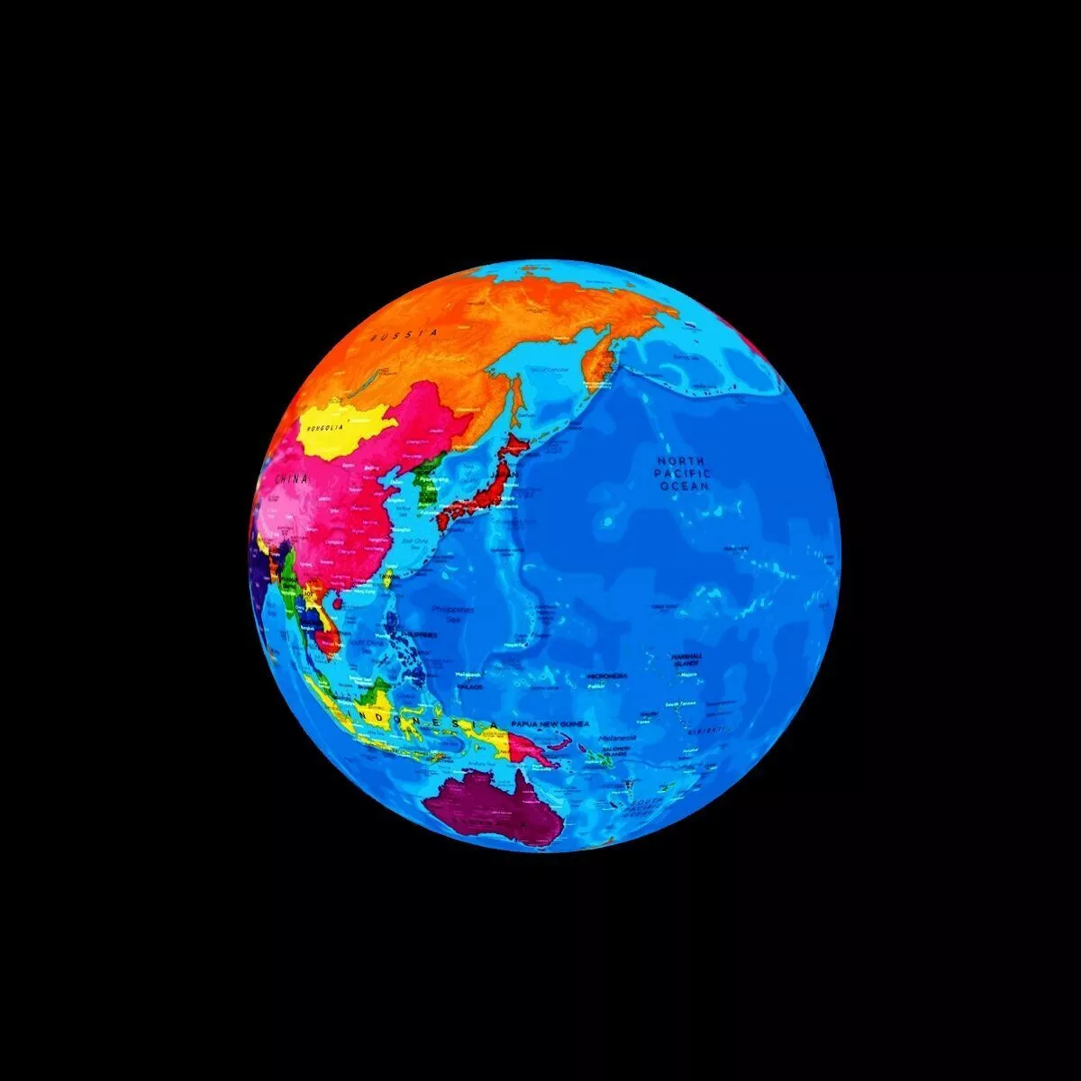 World Map 3D model