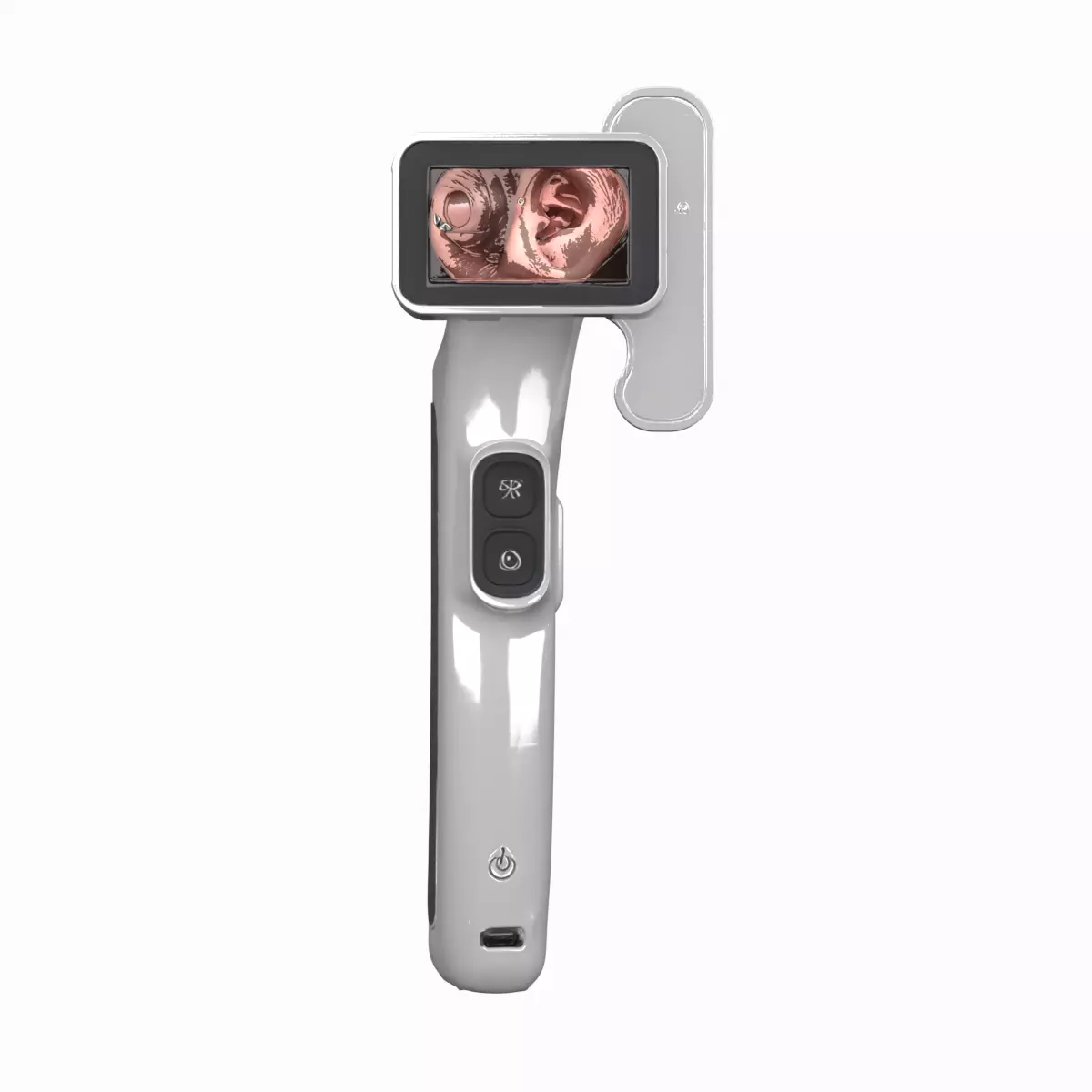 High-Definition 3D Model Medical Otoscope Video Display 3D model