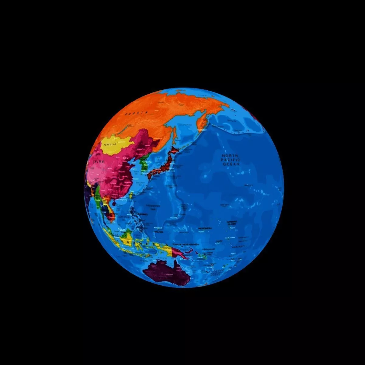 World Map 3D model