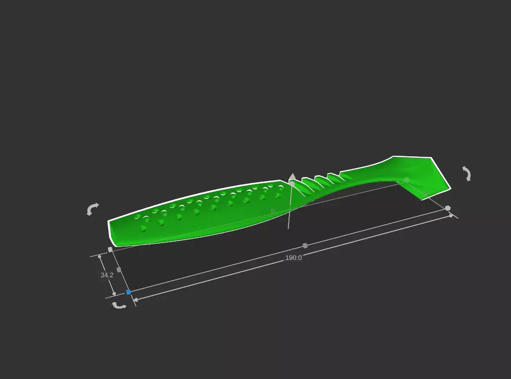 Frapp Funky Shad Master Model for Mold Making 3D print model