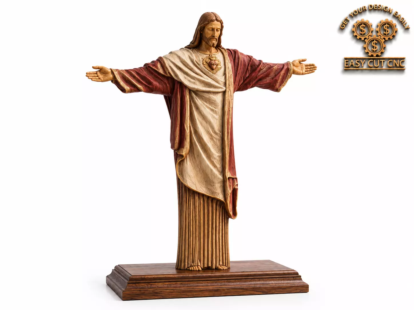Sacred Heart Jesus Statue CNC 3D Model 3D print model