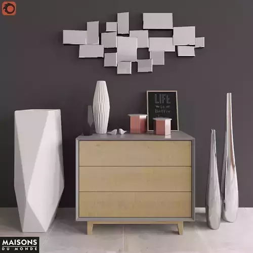 Commode with decor Maisons du Monde