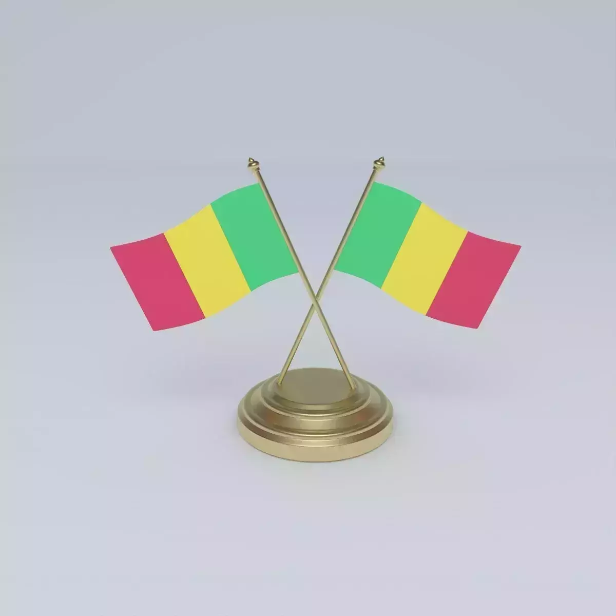 Flag of Mali 3D model