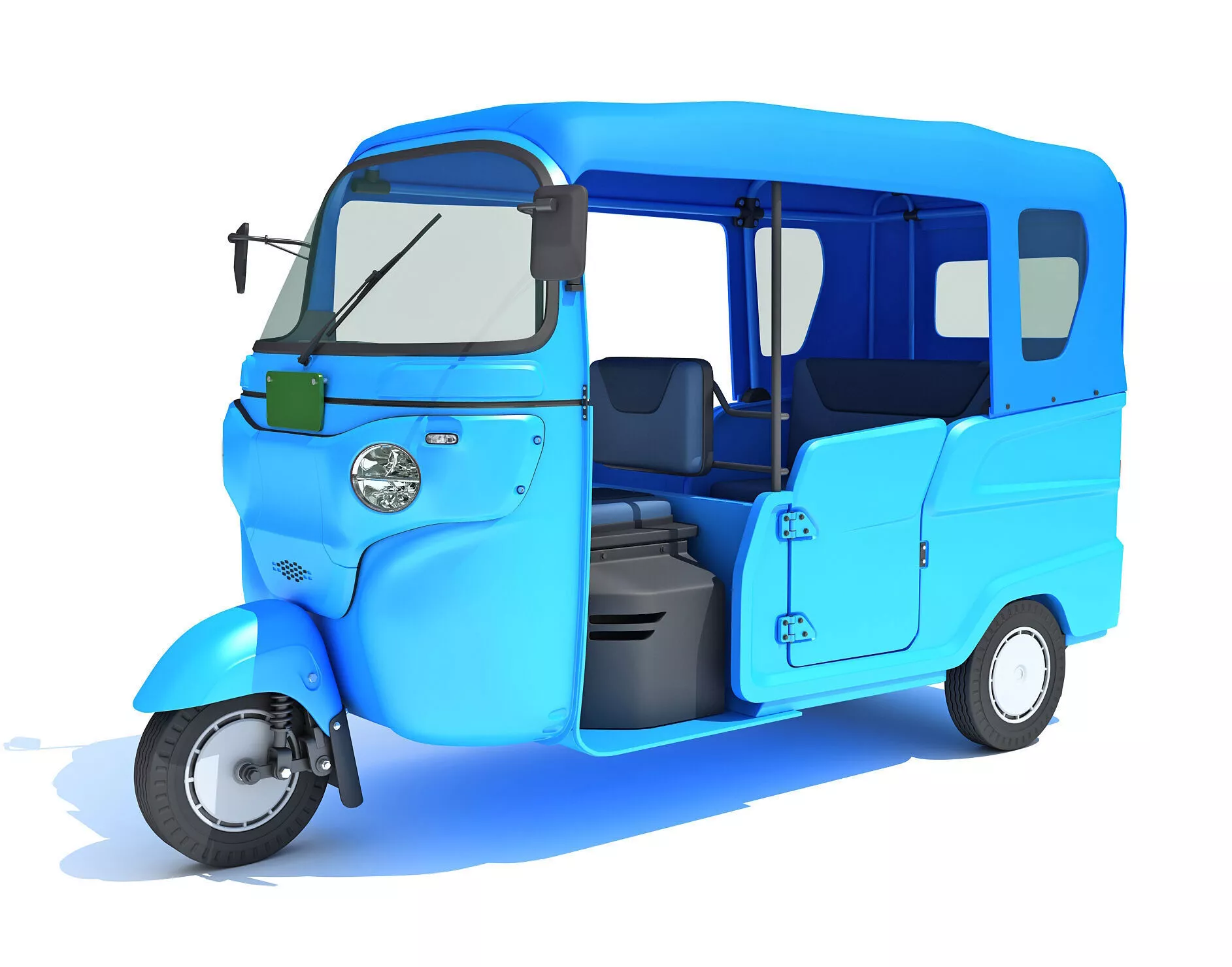 Electric 3 Wheeler Taxi Tuk Tuk 3D model