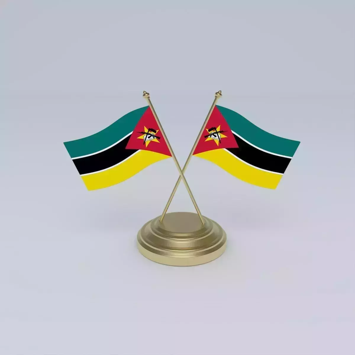 Flag of Mozambique 3D model