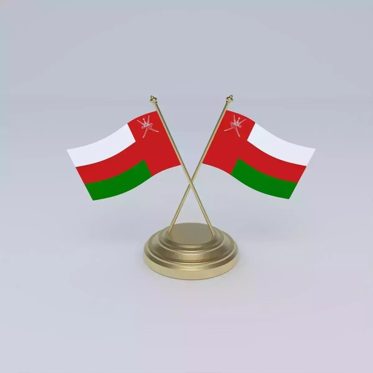 Flag of Oman 3D model