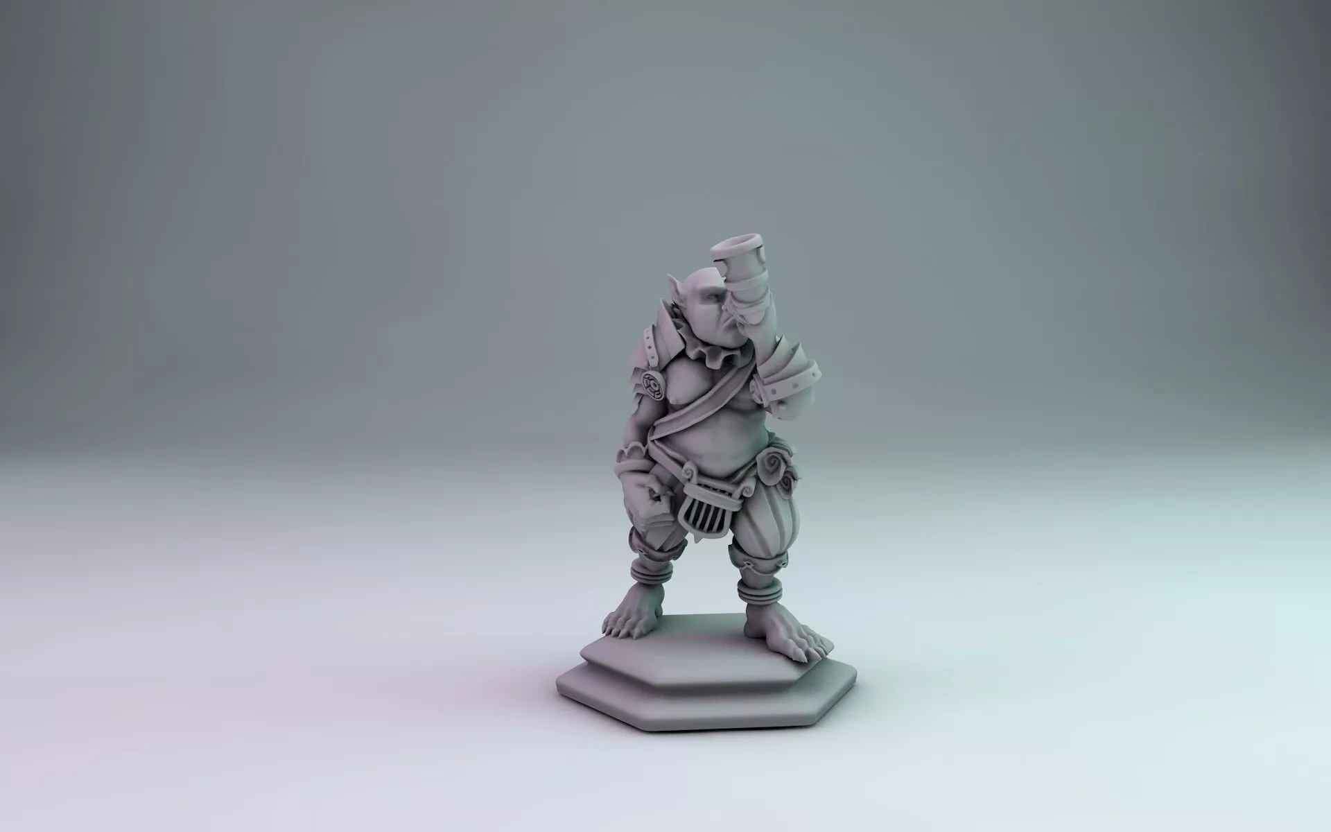 Orc bard 3D print model