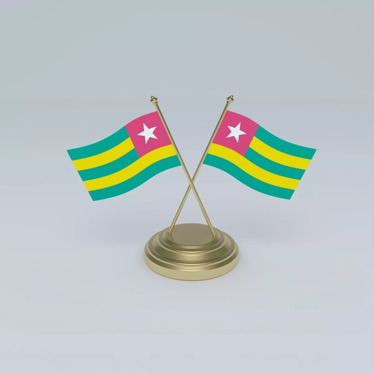 Flag of Togo 3D model