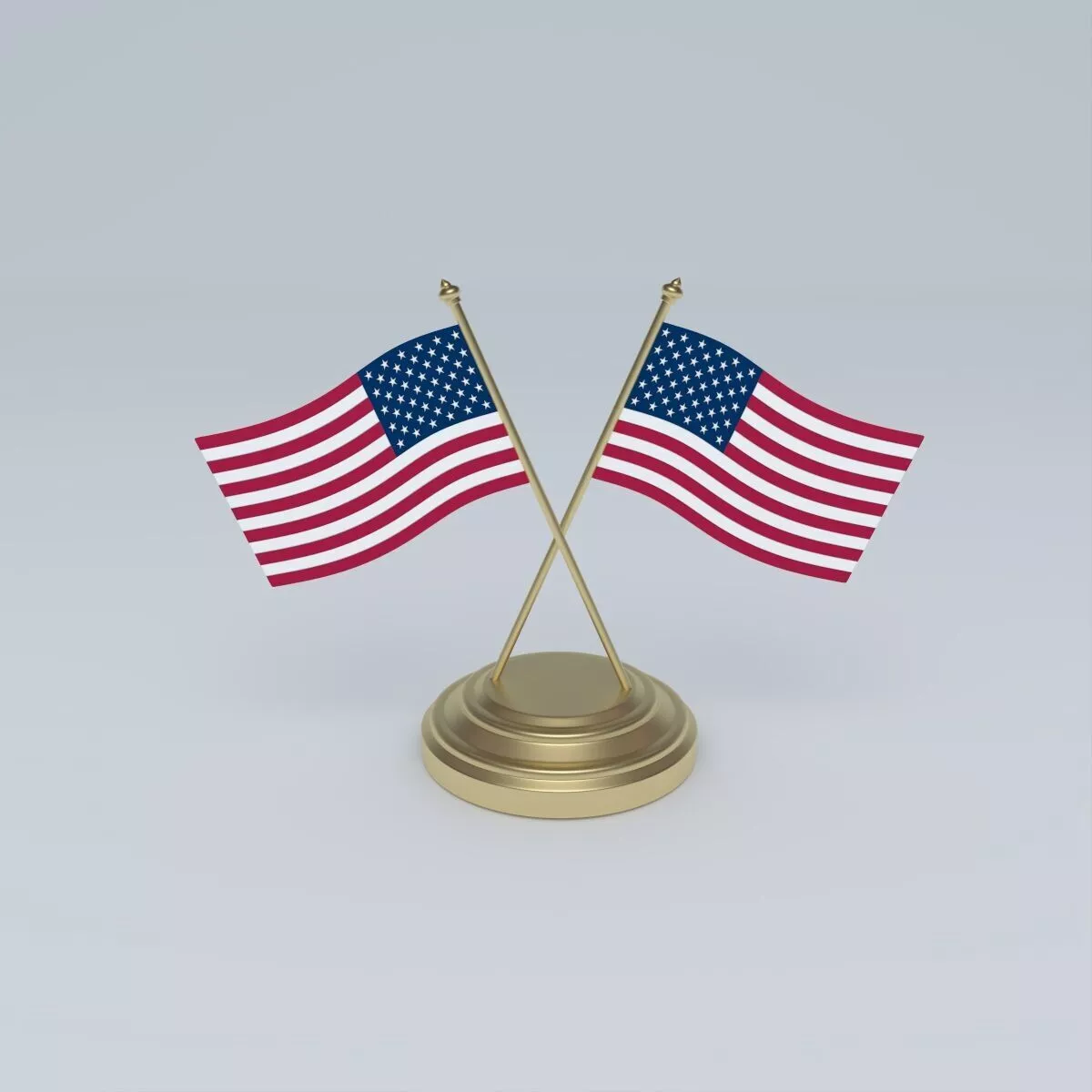 Flag of the United States 3D model
