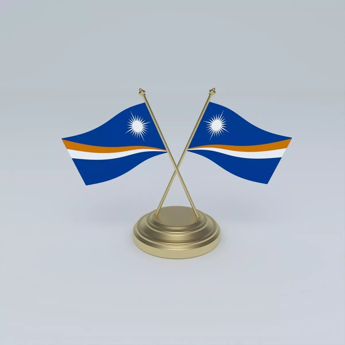 Flag of the Marshall Islands 3D model