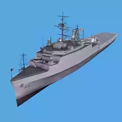 LHA Tarawa Assault Ship 3D model