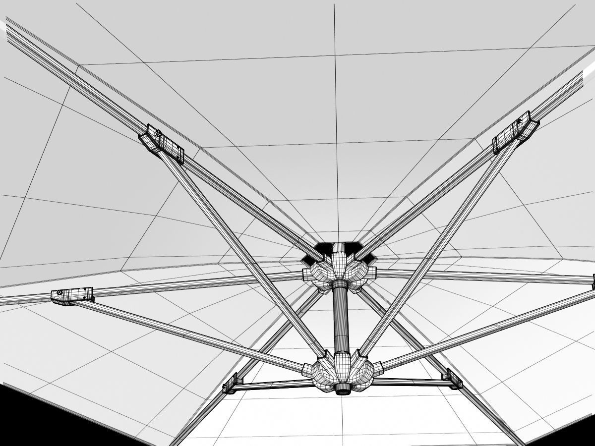 Offset Patio Umbrella 3D model_27