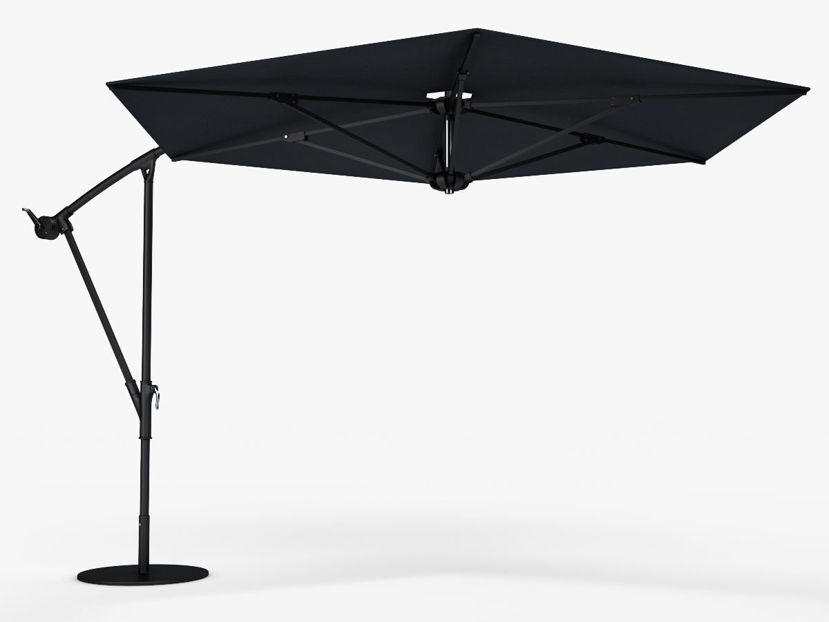 Offset Patio Umbrella 3D model_2
