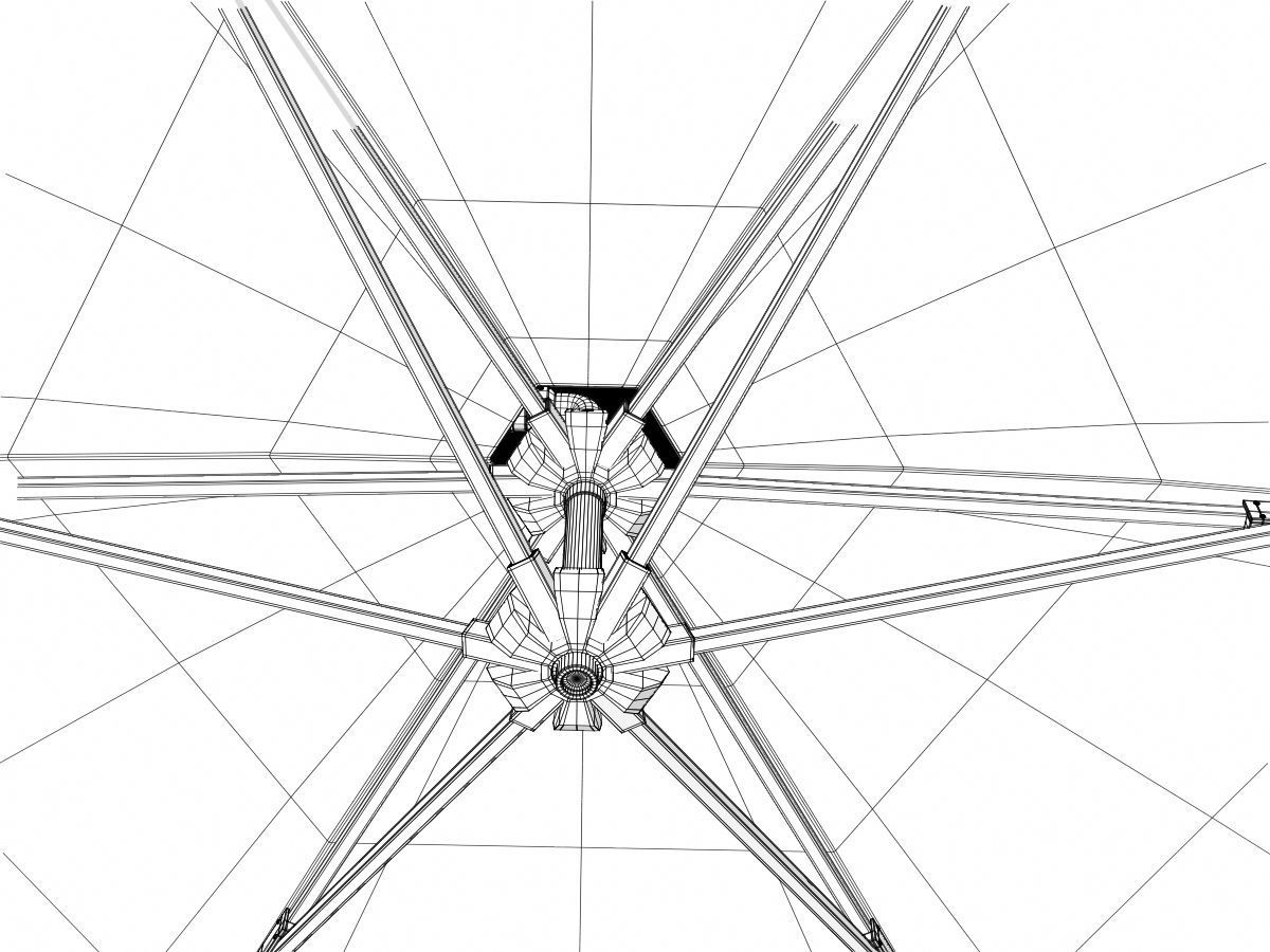 Offset Patio Umbrella 3D model_13