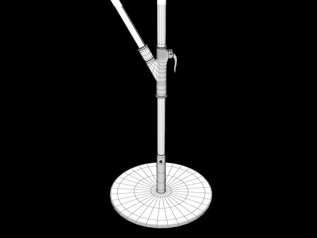 Offset Patio Umbrella 3D model_19