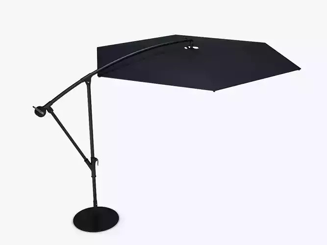Offset Patio Umbrella 3D model