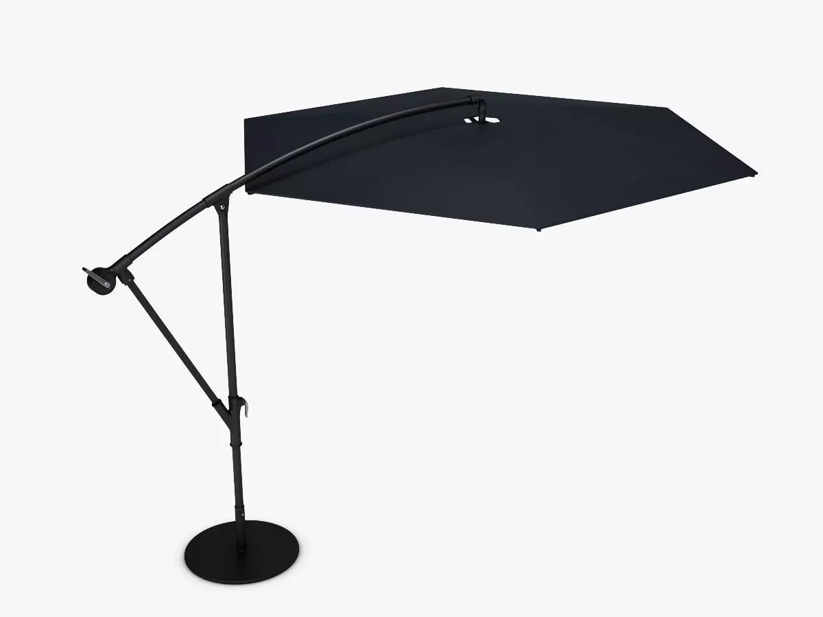 Offset Patio Umbrella 3D model_0