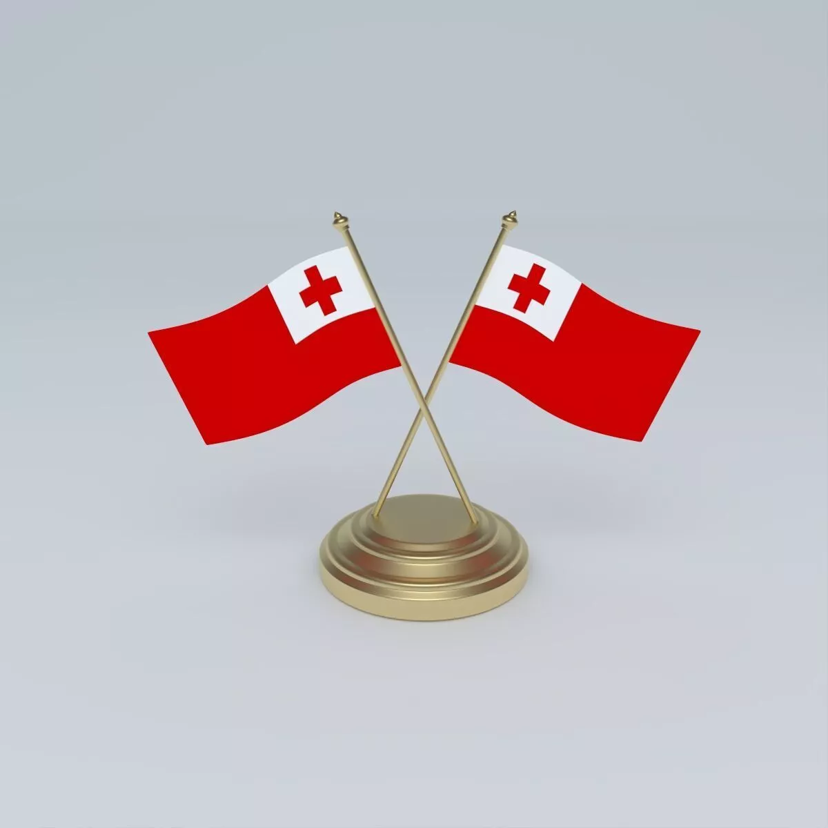 Flag of Tonga 3D model