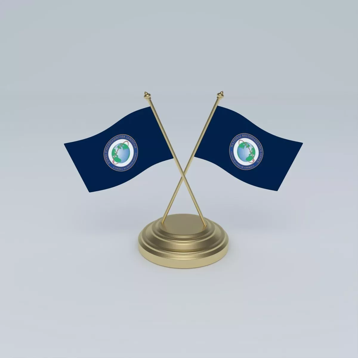 Flag of the National Reconnaissance Office 3D model