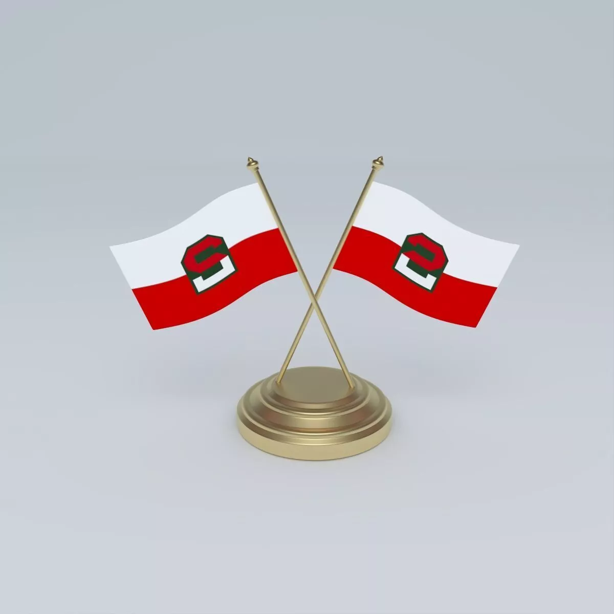 Flag of the Second United States Army 3D model