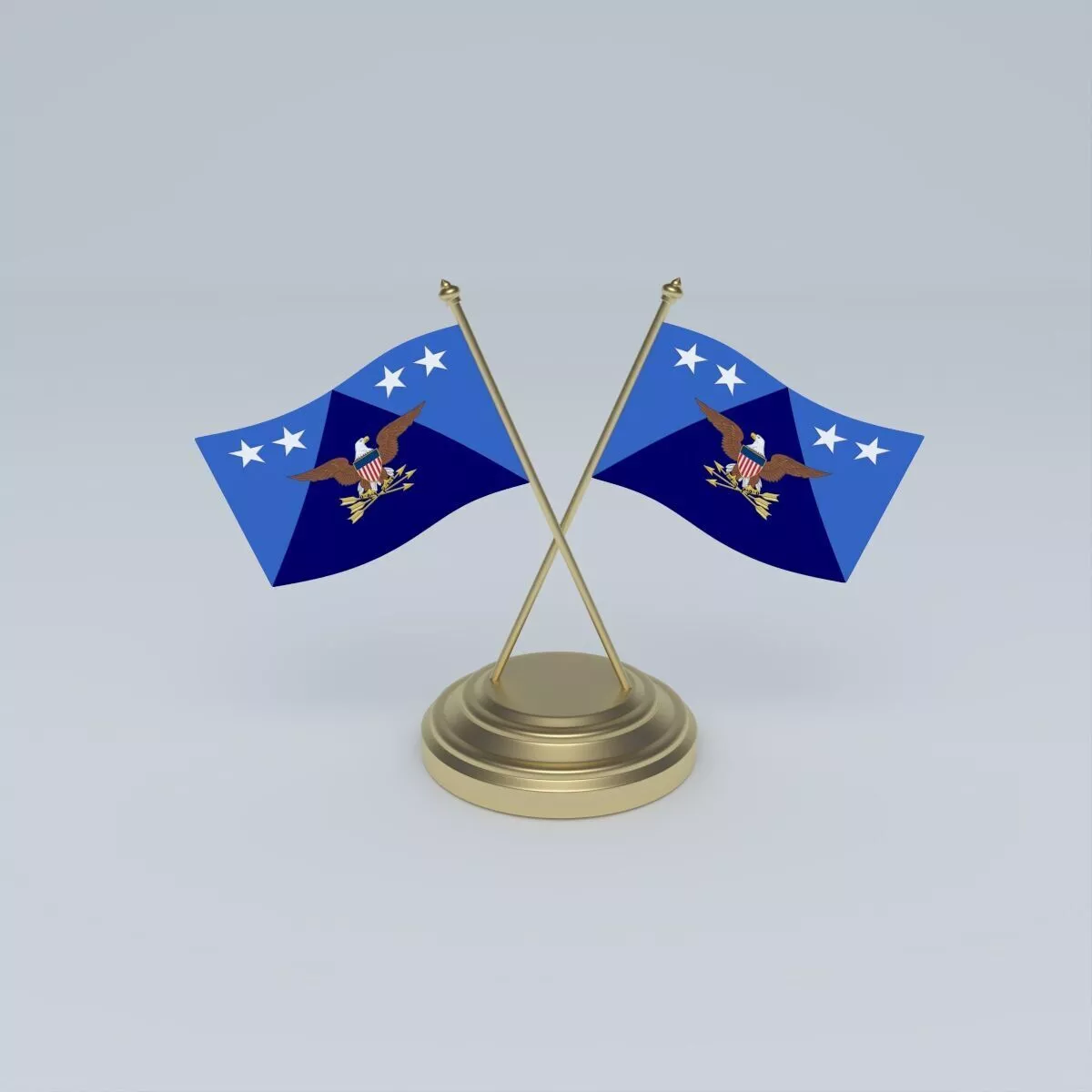 Flag of the U S Under Secretary of Defense 3D model