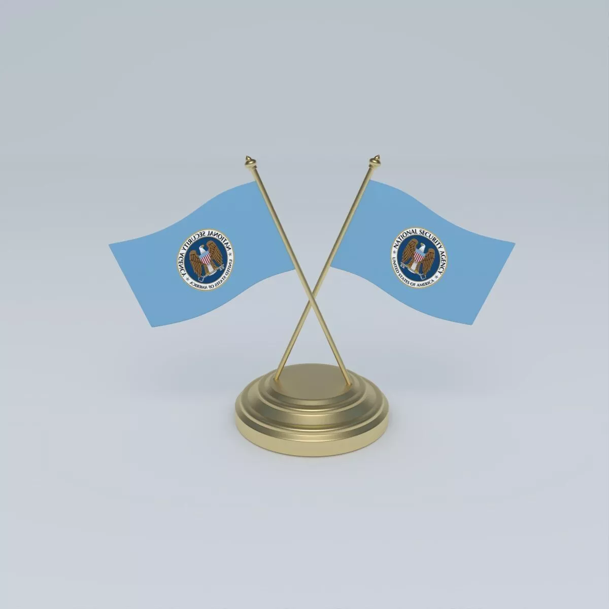 Flag of the U S National Security Agency 3D model