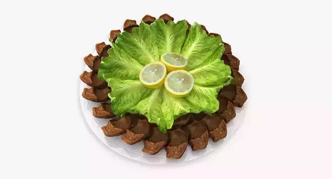 Turkish Raw Meatballs 3D model
