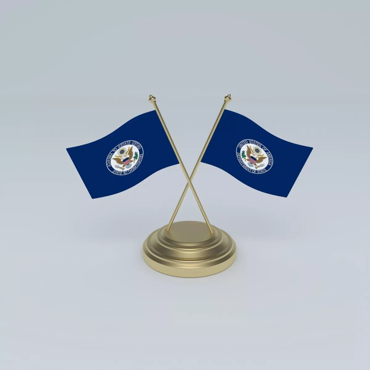 Flag of the United States Department of State 3D model