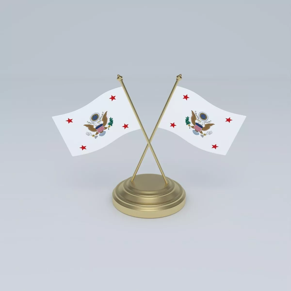 Flag of the United States Assistant Secretary of War 3D model