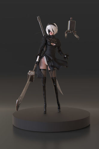 Yorha 2B from Nier Automata 3D print model