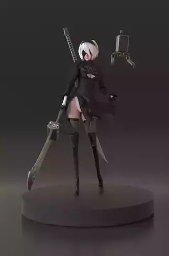 Yorha 2B from Nier Automata 3D print model