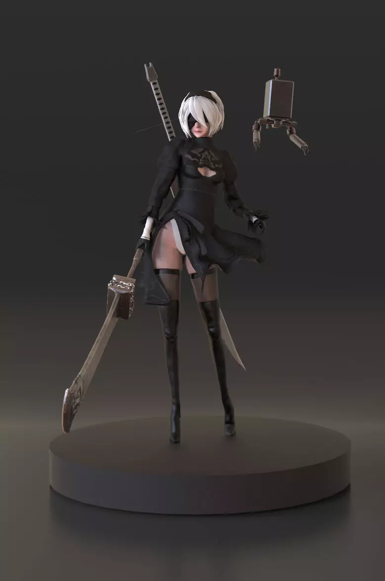 Yorha 2B from Nier Automata 3D print model_0