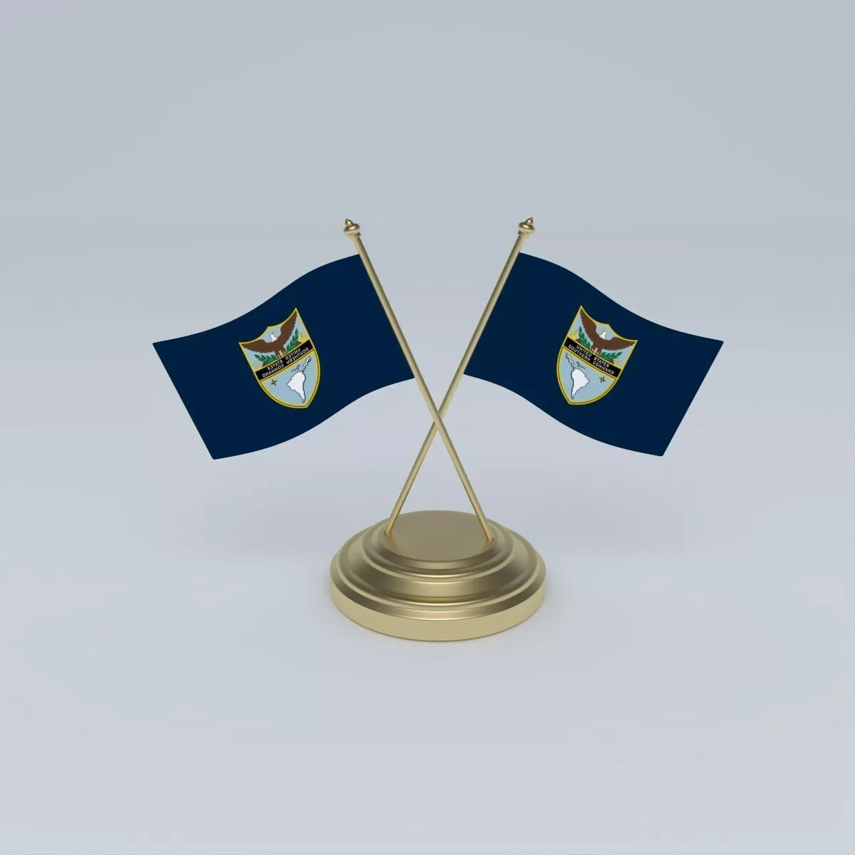 Flag of the United States Southern Command 3D model