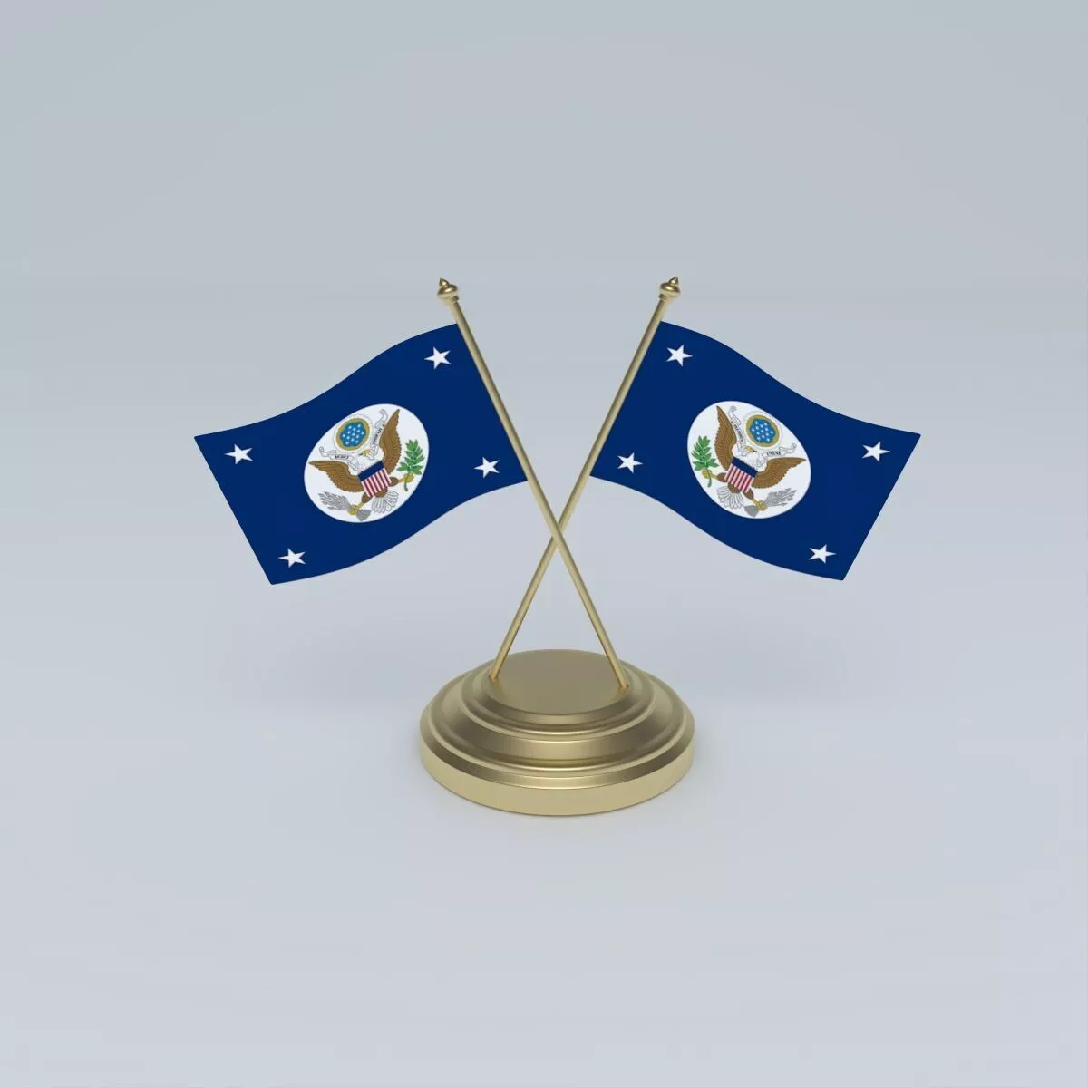 Flag of the United States Secretary of State 3D model
