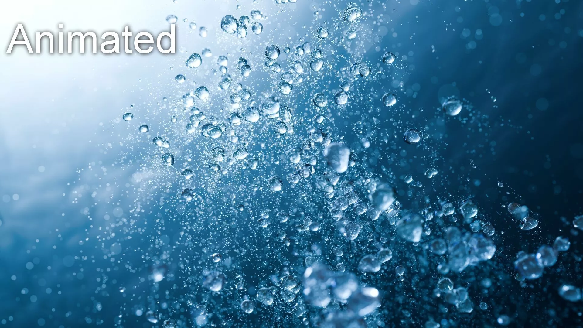 Rising Underwater Air Bubbles VFX Animation 3D model