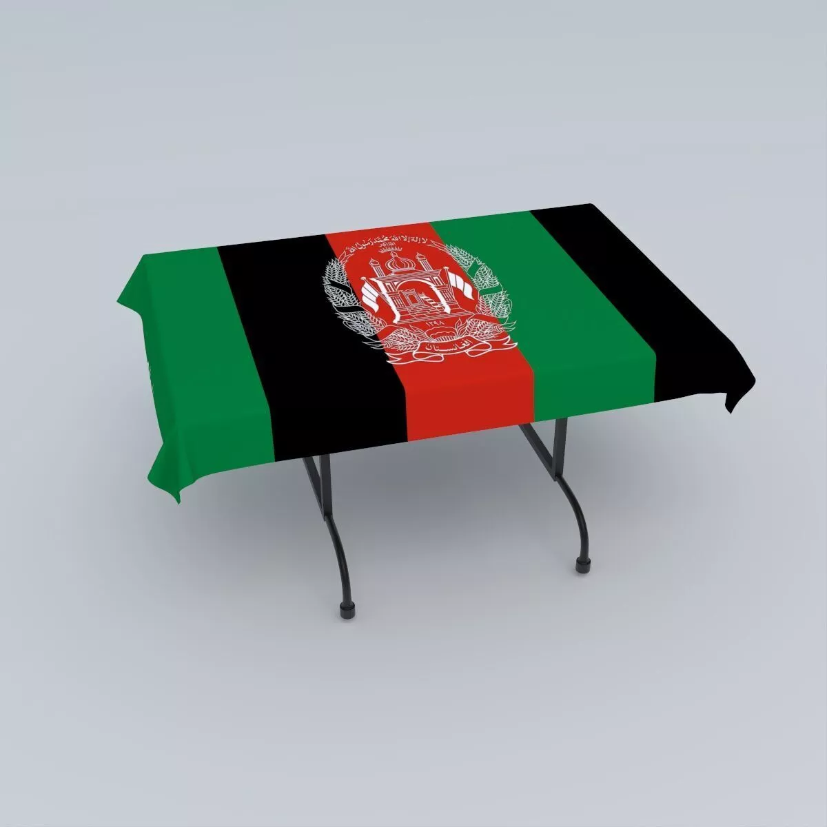 Flag of Afghanistan 2013 2021 3D model