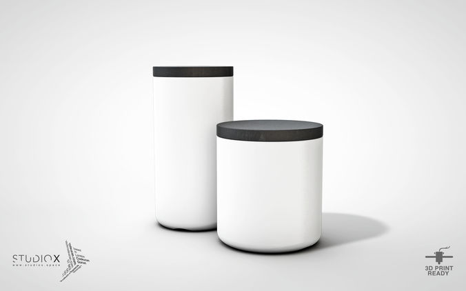 ELEMENTs STORAGE JAR - FAT 3D print model