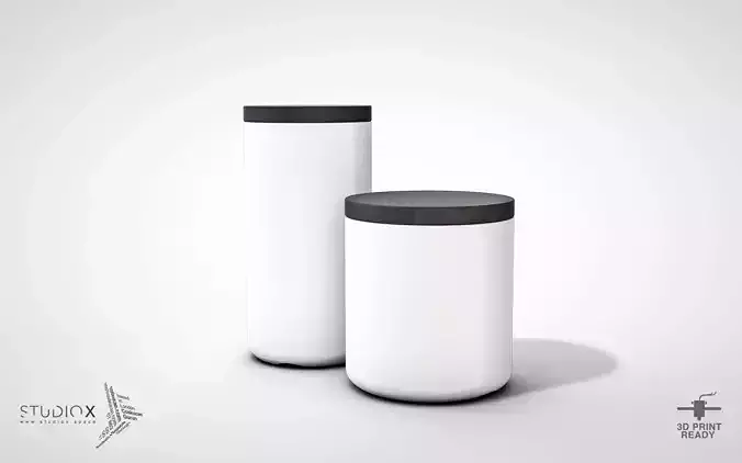 ELEMENTs STORAGE JAR - FAT 3D print model