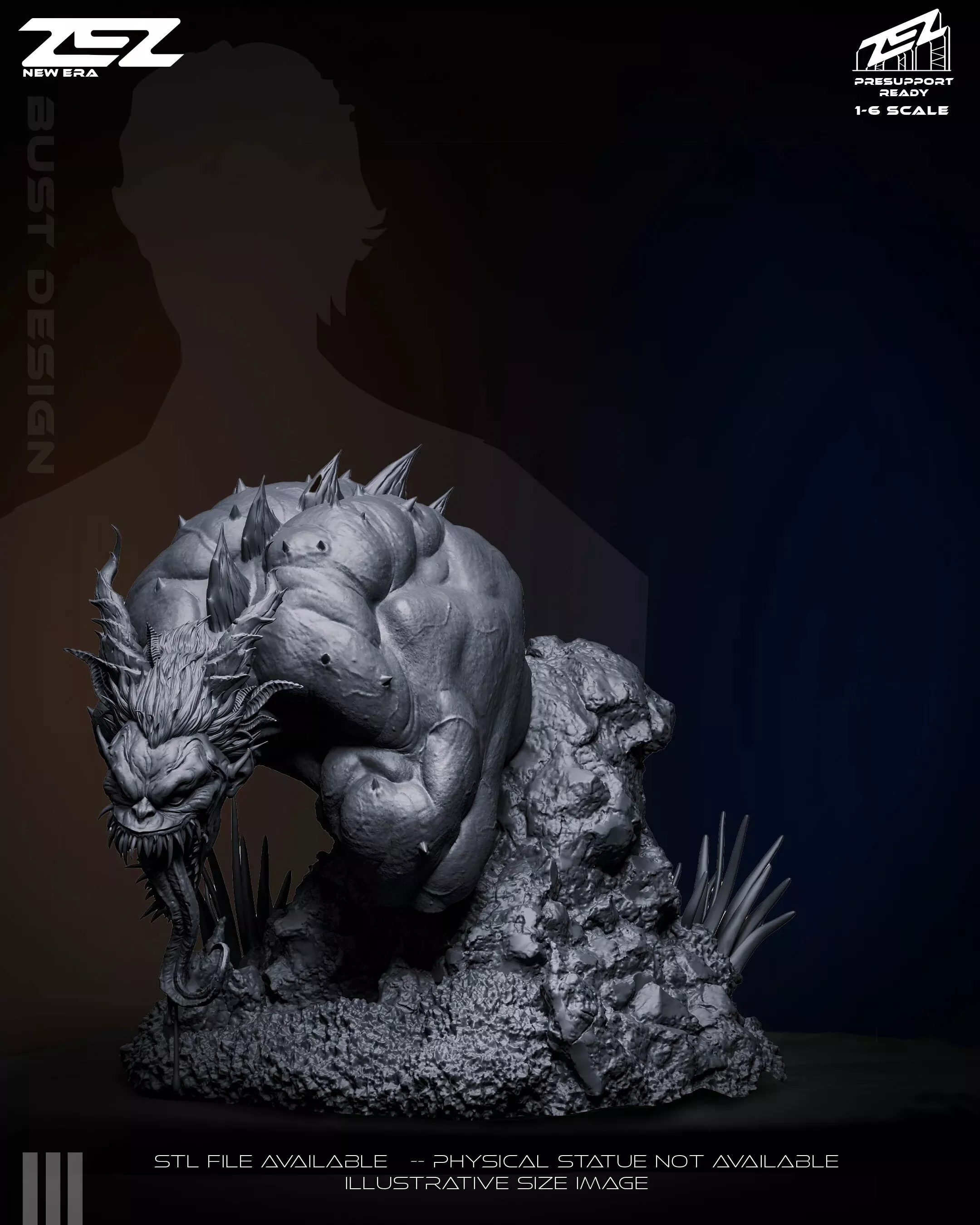 JOKER ABSOLUTE ZEZ BUST 3D print model