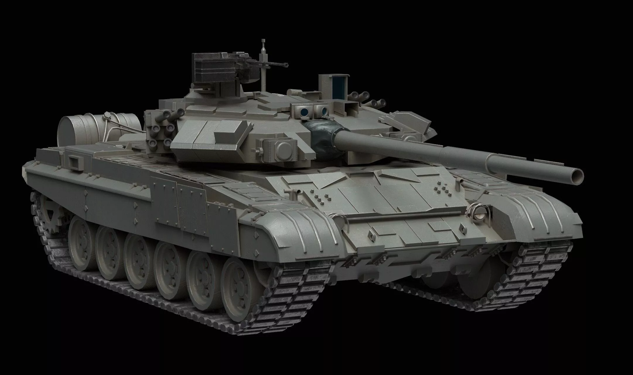 Tank T-90 Low-poly 3D model