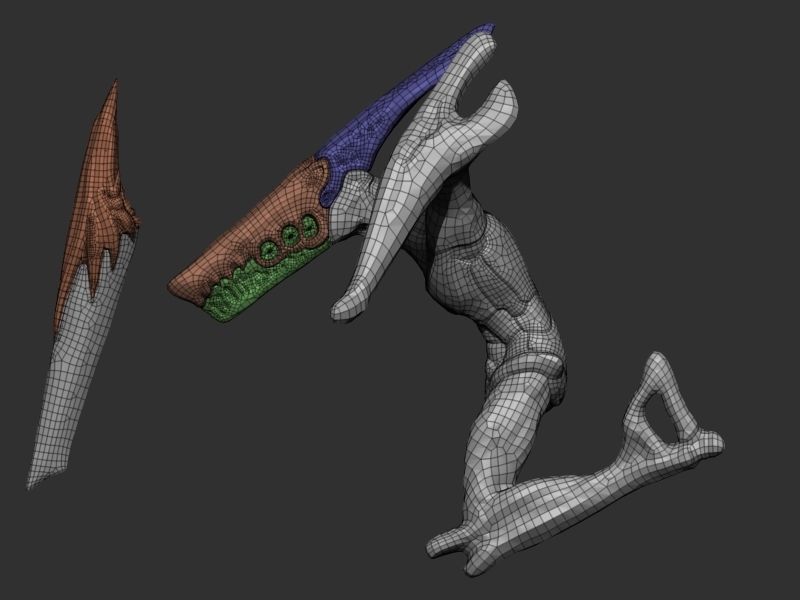 Guardian the Ripper Low-poly 3D model_3