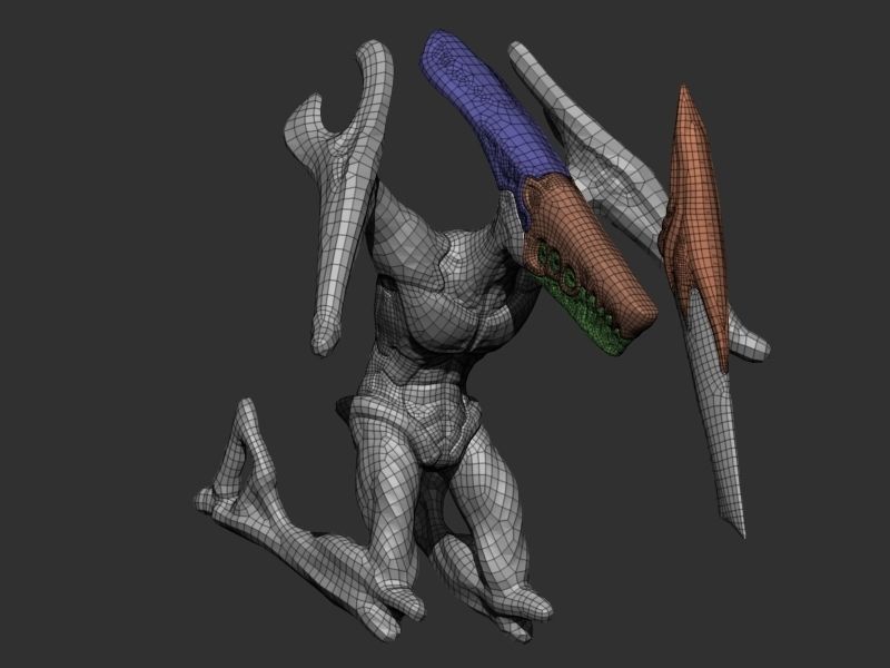 Guardian the Ripper Low-poly 3D model_4