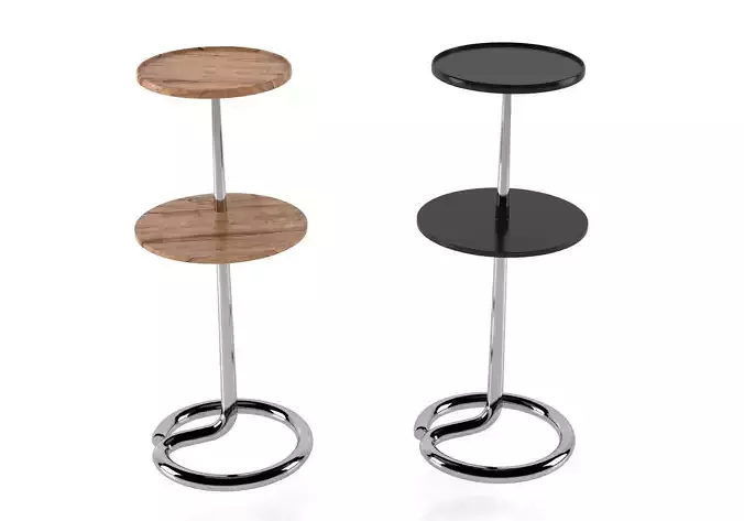 Two-Tier Bakelite and Chrome Table by Stablet