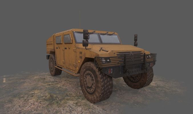 Renault Sherpa Low-poly 3D model