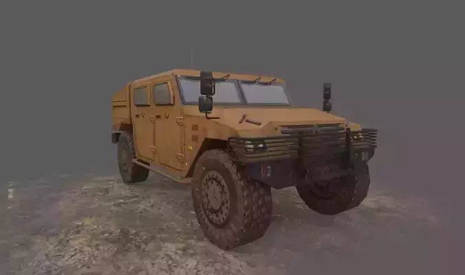 Renault Sherpa Low-poly 3D model