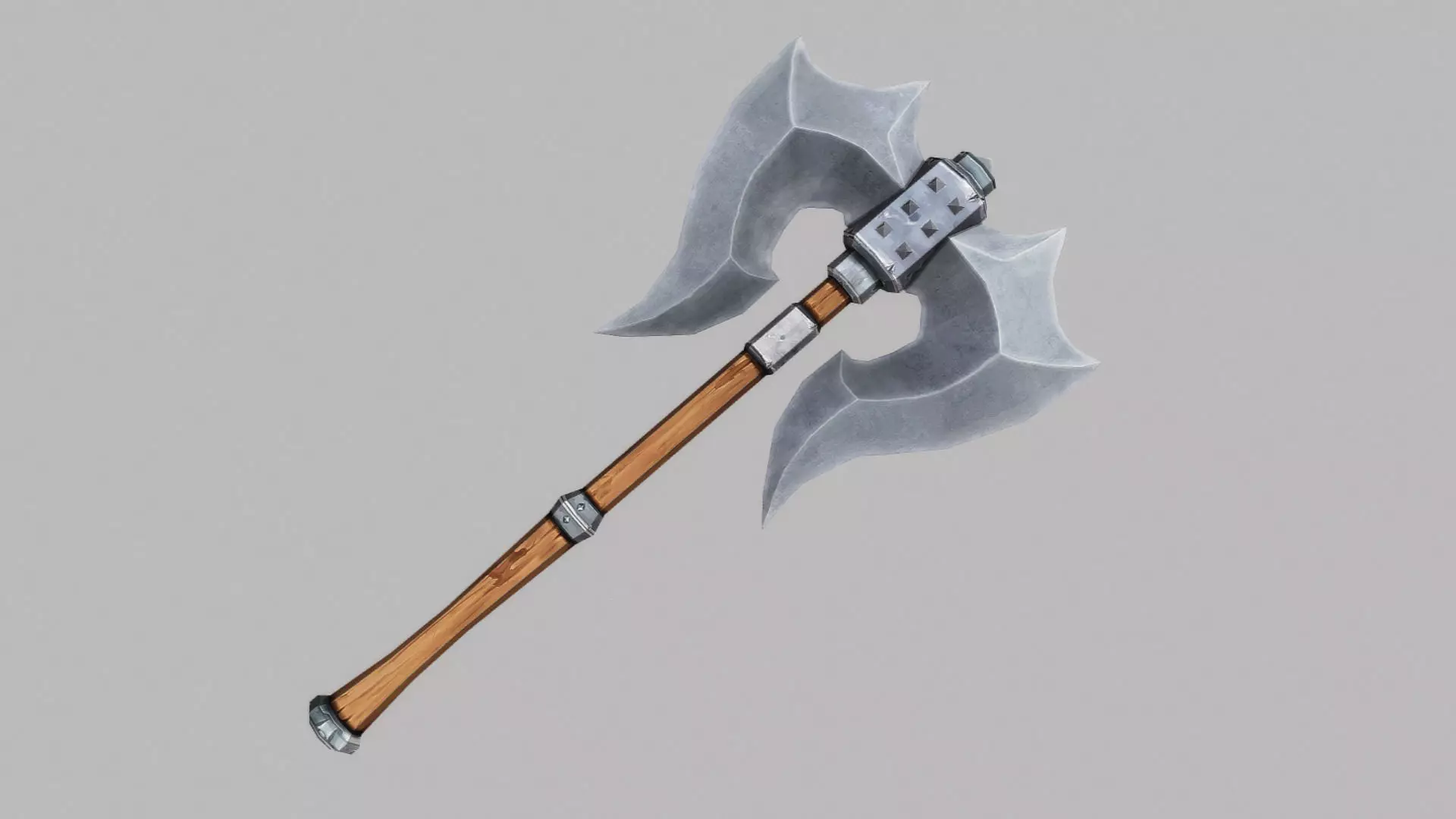 Two handed Axe 02 Low-poly 3D model